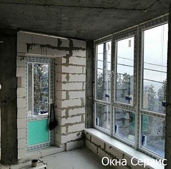 Окна элекс. Цвет внешний антрацит серый..  �5