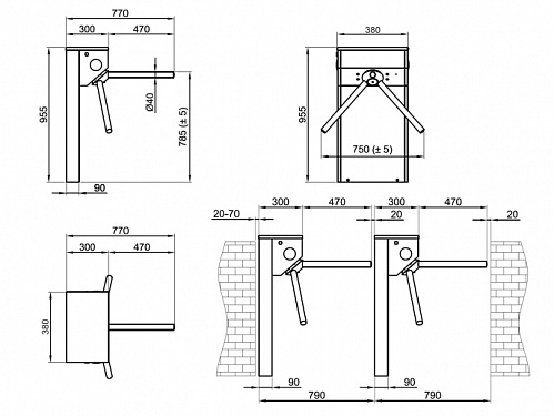 CAME STILE 110 nурникет-трипод электромеханический .  �2