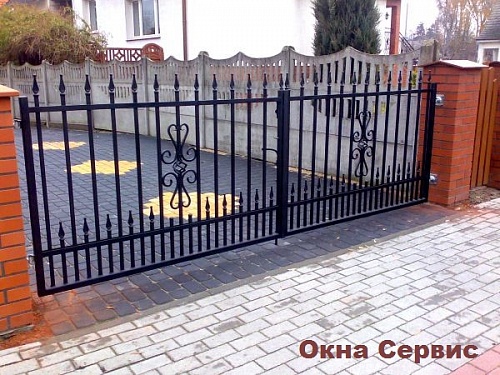 Распашные ворота.  �5