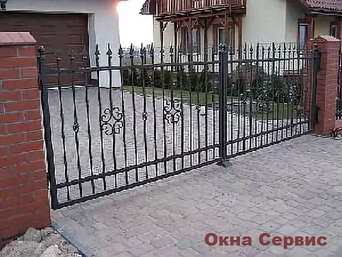 Распашные ворота.  �6